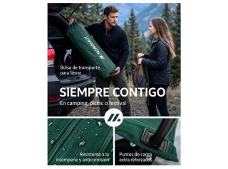Silla Camping Plegable NORDMUT Verde