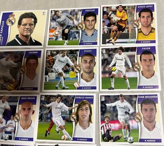 Cromos fútbol Real Madrid Liga Este 2006/2007