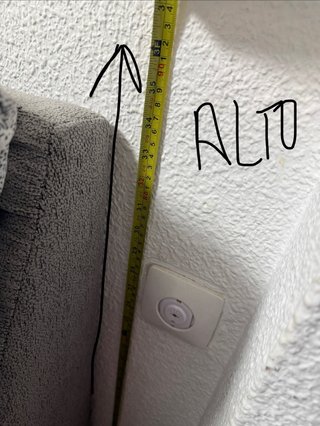 Sofá de 2 plazas tela gris