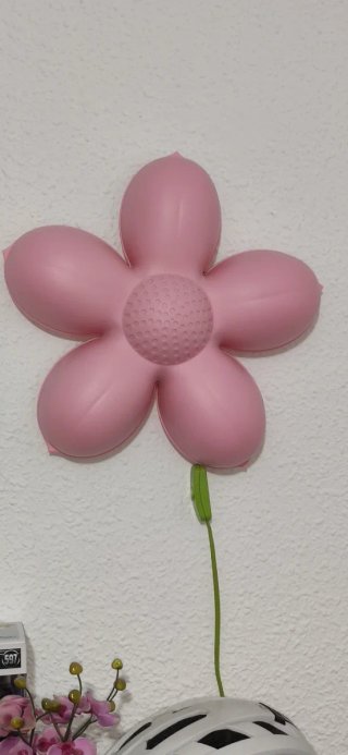 Lámpara pared Flor Rosa y Verde