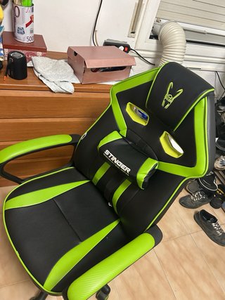 Silla Gamer Negra y Verde