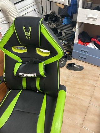 Silla Gamer Negra y Verde