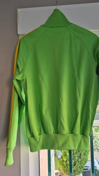 Chaqueta Adidas Firebird Track Top Verde y Amarill