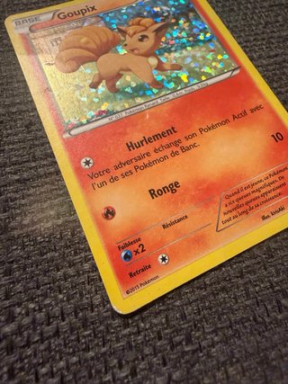 Carta Pokémon vulpix mc donalds em frances