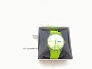 reloj pulsera unisex swatch lime rebel suog702 inactivo