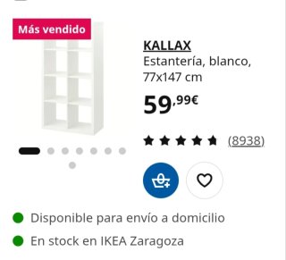 Estantería Kallax Blanca