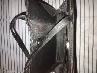 Bolsos de fiesta negro y marrón de piel