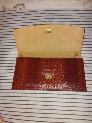 Bolsos de fiesta negro y marrón de piel