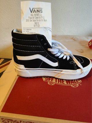 Zapatillas Vans SK8-Hi Plataforma Negras