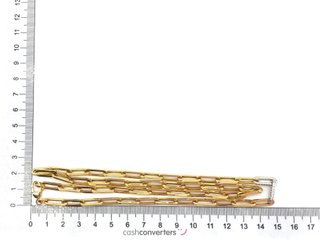 cadena oro 18k con circonita 30cm