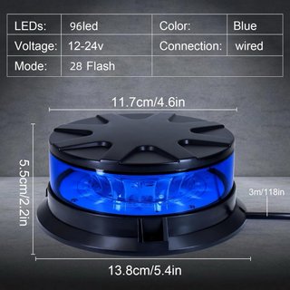 NUEVO! (29€) Luz intermitente azul para coche