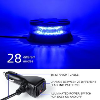 NUEVO! (29€) Luz intermitente azul para coche