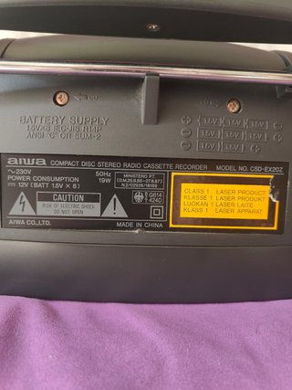AIWA Compact Disc Stereo Radio Cassette Recorder