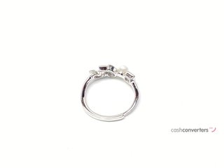 anillo plata 925mm con piedra con circonita