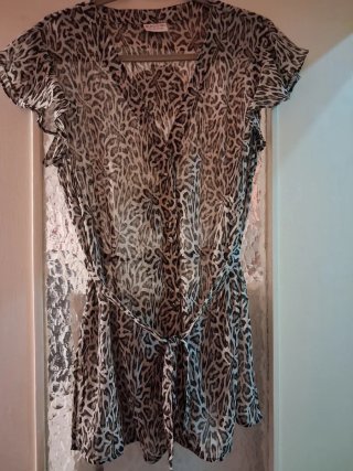 Camicia fantasia leopardata