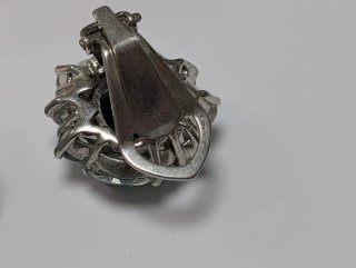 Pendientes antiguos plata