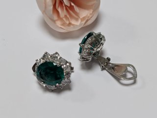 Pendientes antiguos plata