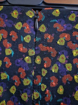 Falda de invierno estampada