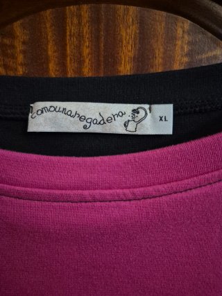 Vestido invierno negro y fucsia