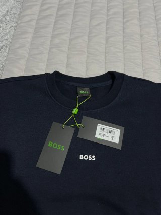 Sweatshirt Boss Hugo Boss Navy Blue Side S