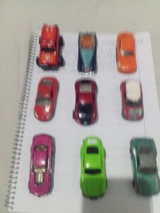 Lote 9 coches hierro antiguos