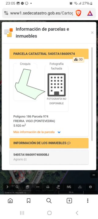 Terreno 5930 m2 en Marcosende Vigo