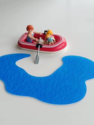 Playmobil Barco Inflable con Figuras