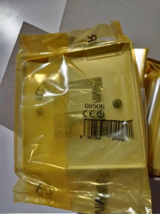 20 Placche Alluminio 2 Moduli Cod. 08506