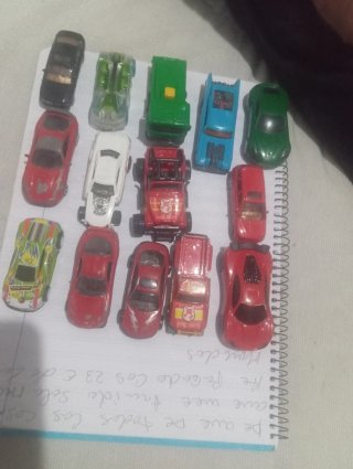 Lote 14 coches de metal 10e unidad