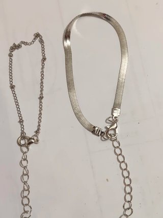 6 Pulseras Acero Inoxidable Baño Oro 18K