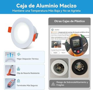 KEELED Downlight 6xLuz LED Techo Empotrable 6W