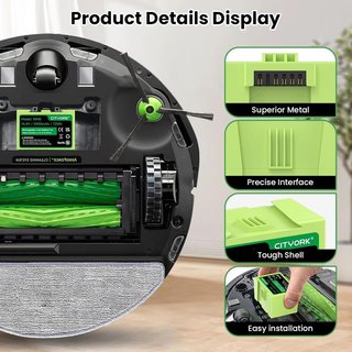 CITYORK batería 5000mAh 14,4V Roomba J5-7 I8 I3