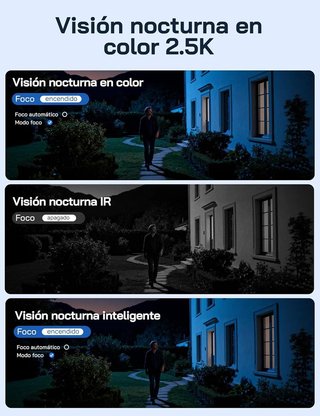 WOLFANG WT06 cámara 4G Exterior solar 2.5K SD 32GB