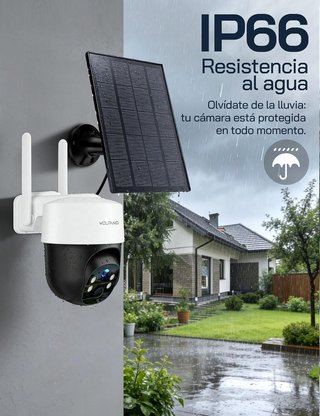 WOLFANG WT06 cámara 4G Exterior solar 2.5K SD 32GB
