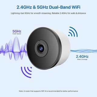 AKINGUAR C693 Cámara Ventana 3MP 2K WiFi 2.4-5GHz