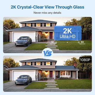 AKINGUAR C693 Cámara Ventana 3MP 2K WiFi 2.4-5GHz