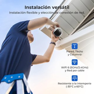 IMILAB EC6 PRO 4K Cámara 8MP 360° WiFi Doble Banda