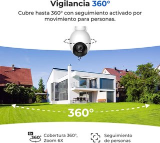 IMILAB EC6 PRO 4K Cámara 8MP 360° WiFi Doble Banda