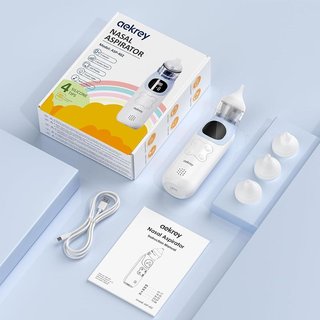 AEKREY aspirador nasal 5 niveles USB 4 boquillas