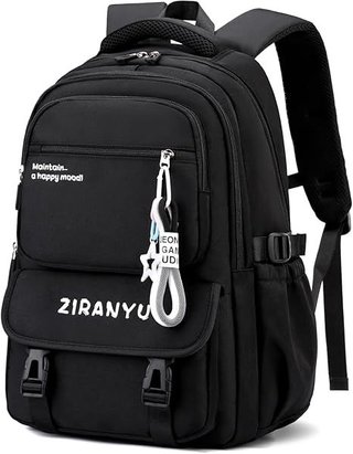 Amythe mochila niña 15.6'' Negra impermeable