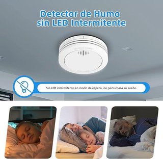 XINDUM 3x Detector de Humo con Soporte magnético