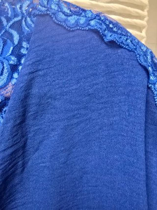 Blusa Dina & Dess azul encaje talla S