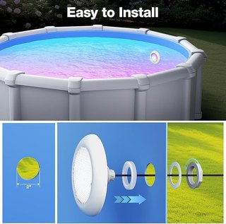 LyLmLe Foco Piscina LED 2'' 15W Multicolor RGB