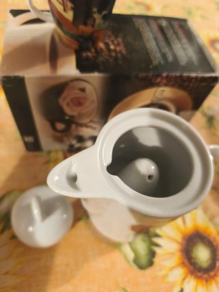Caffettiera Moka con Cuore Rosso