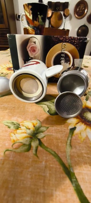 Caffettiera Moka con Cuore Rosso
