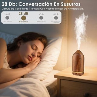 GuKKK Humidificador Difusor Aceites 100ml Madera