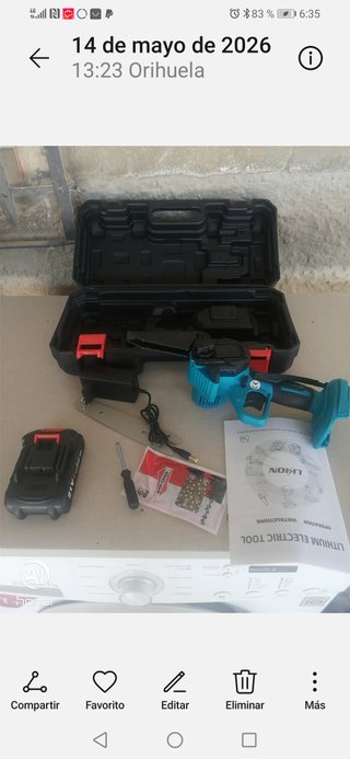 Mini motosierra eléctrica 6 con maletín