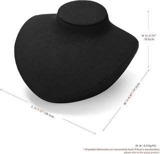 Expositor Collar Oirlv Negro y Plateado