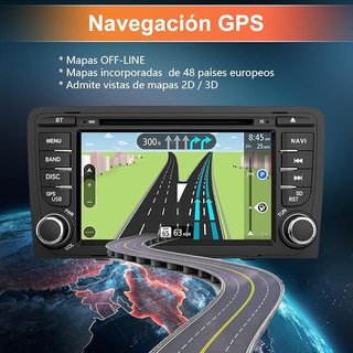 Hexinex Radio Coche 2 DIN Audi A3 S3 RS3 2006-12
