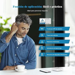 XINDUM detectores humo WiFi base 10 años 3 uds